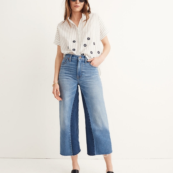 Madewell Wide-Leg Crop Jeans: Gusset Edition - Picture 8 of 9